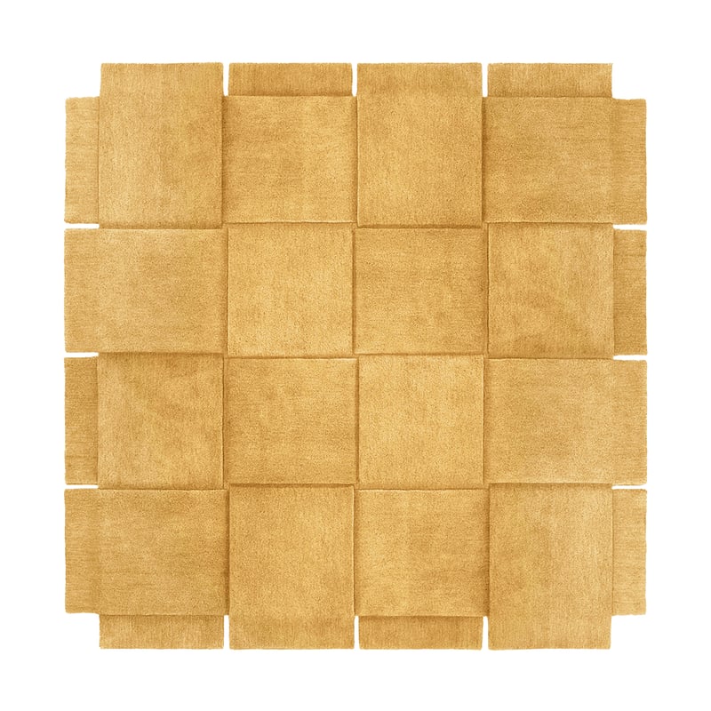 Design House Stockholm Basket rug yellow ochre 245x245 cm