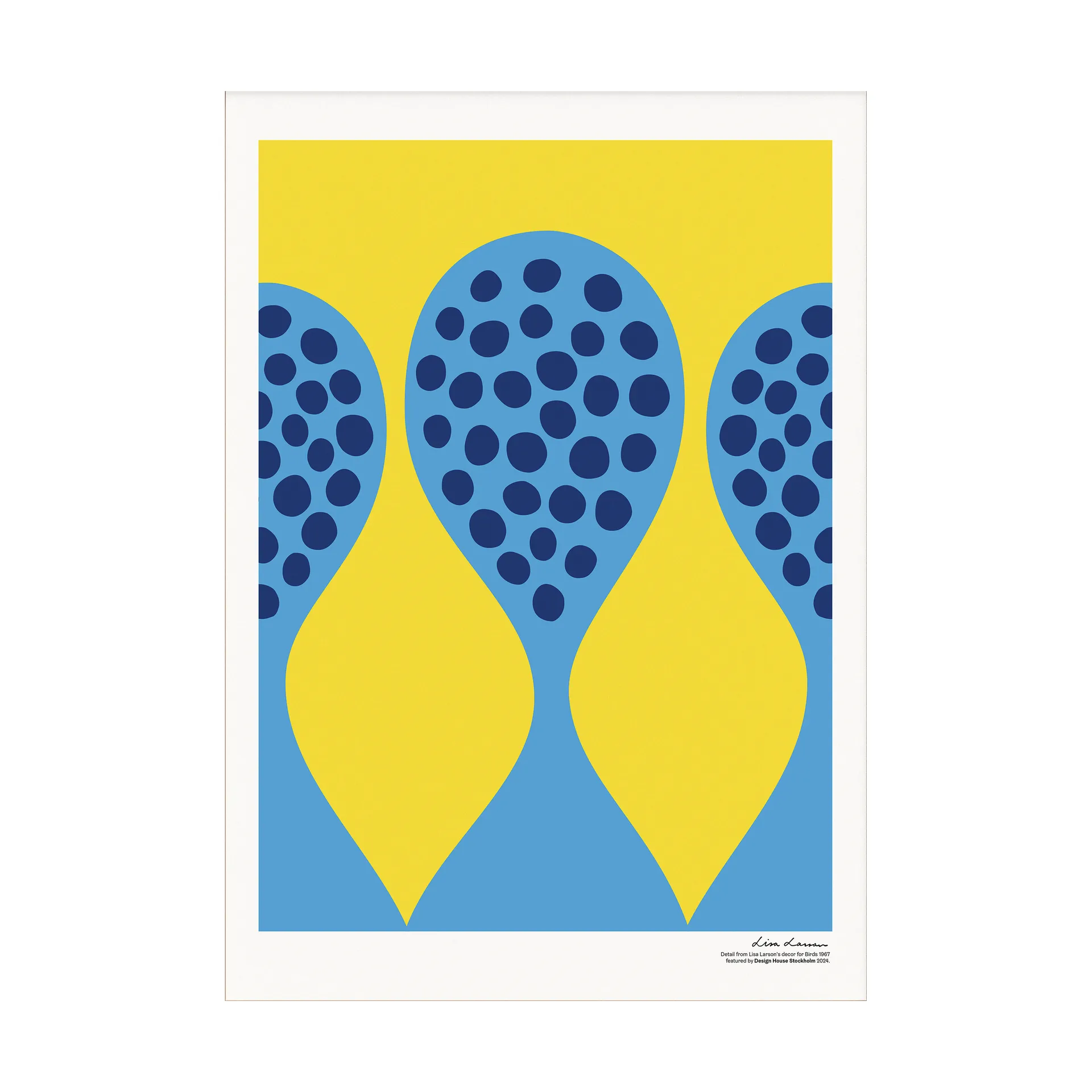 Birds 1967 poster 50x70 cm, No. 5 Design House Stockholm