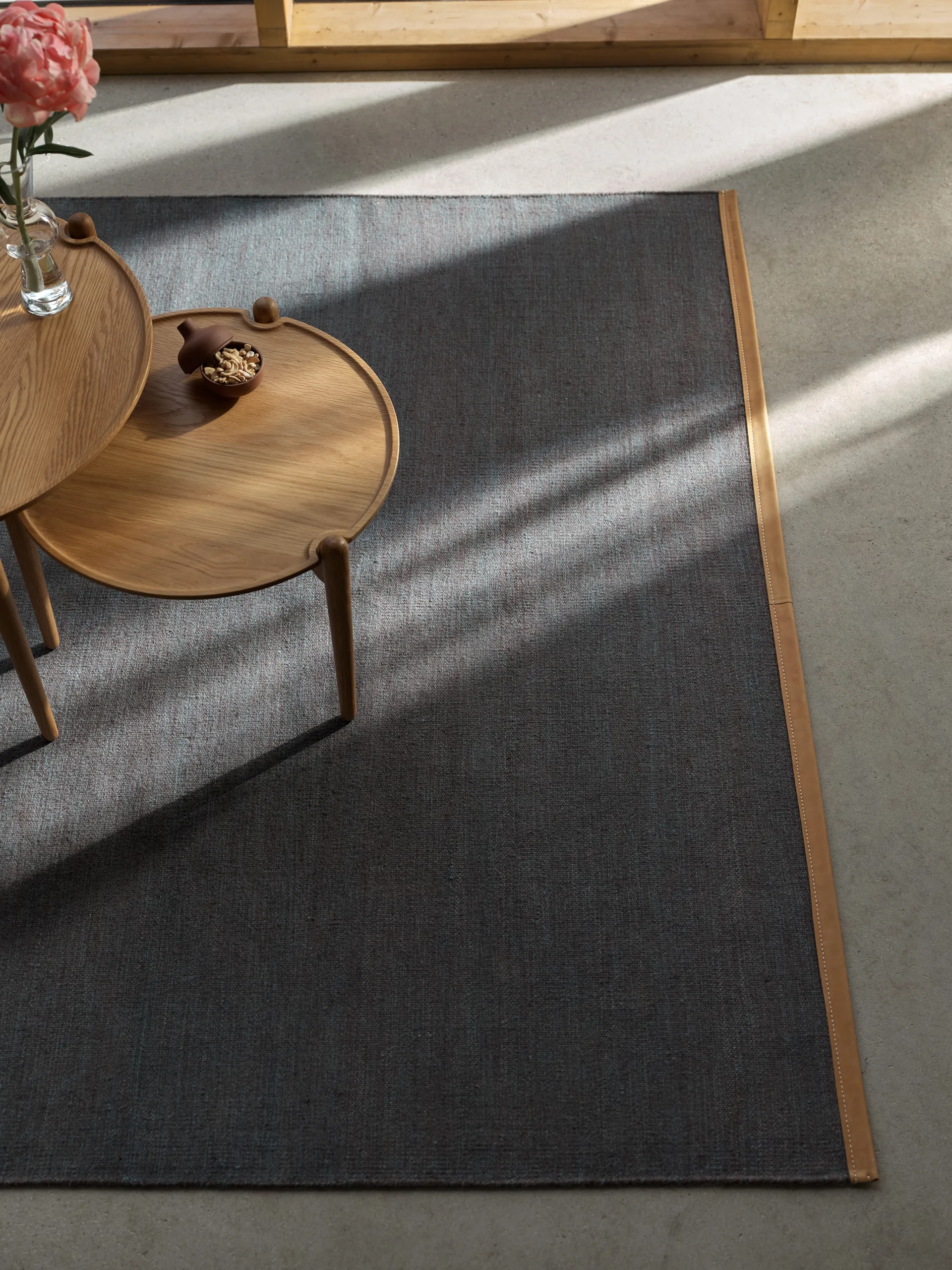 Björk rug large blue, 170x240 cm Design House Stockholm