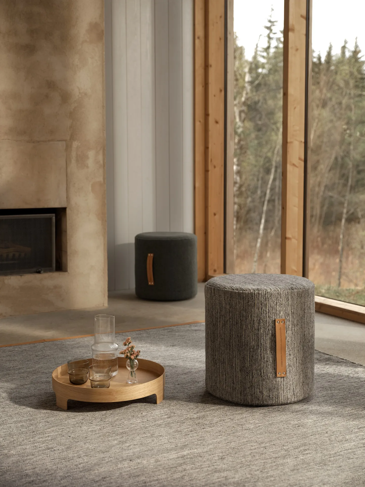 Björk stool high, light grey Design House Stockholm