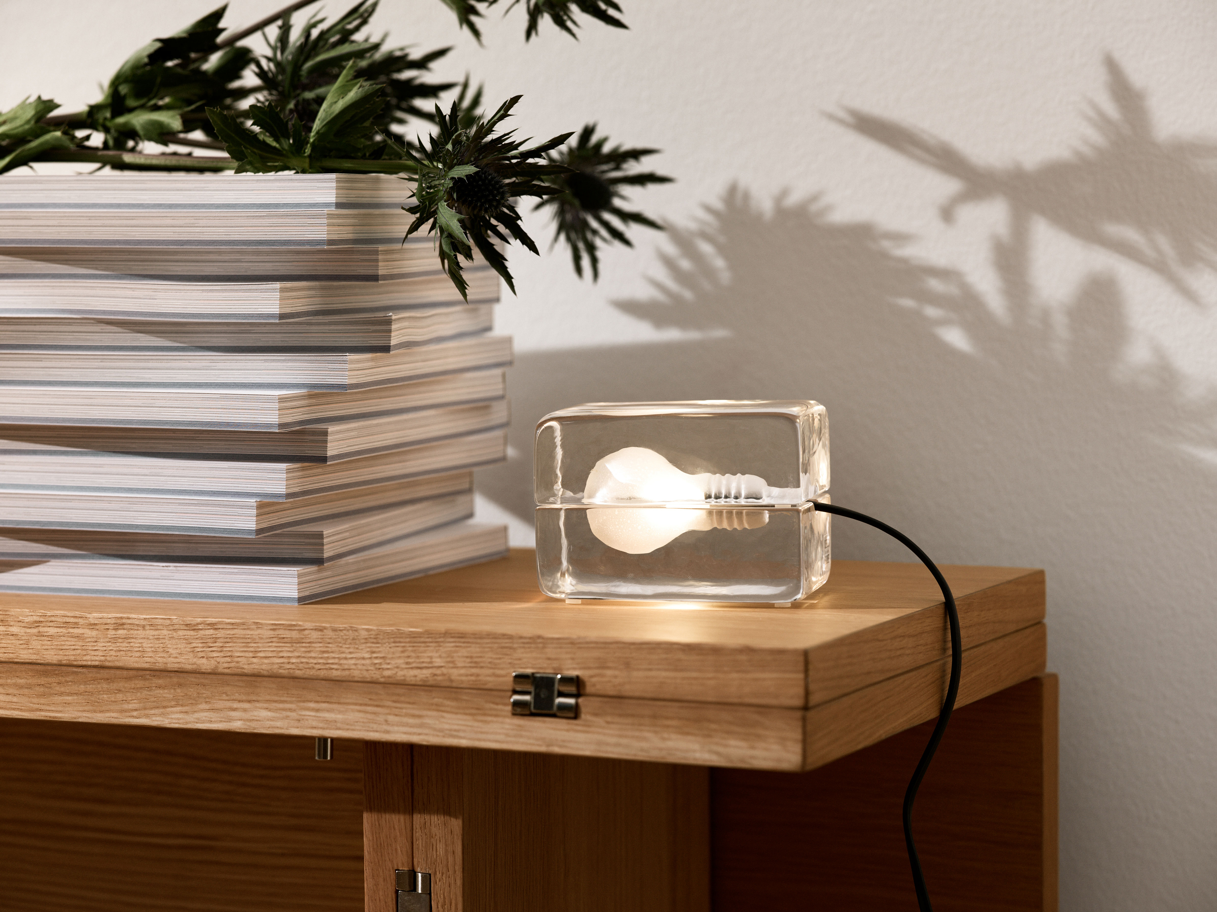 Lampe à poser, Block mini, transparent, L12cm, H7cm - Design House  Stockholm - Luminaires Nedgis