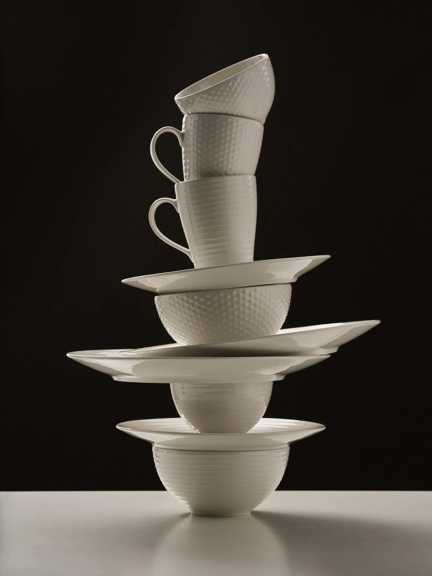 Blond breakfast bowl 60 cl, stripe white Design House Stockholm
