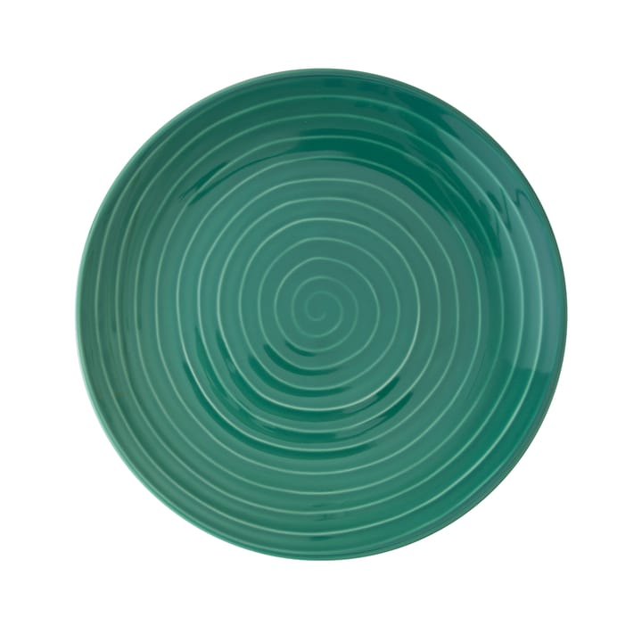 Blond plate small - stripe green - Design House Stockholm