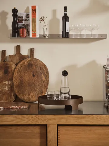 Bridge tray - Dark oak, Ø42 cm - Design House Stockholm