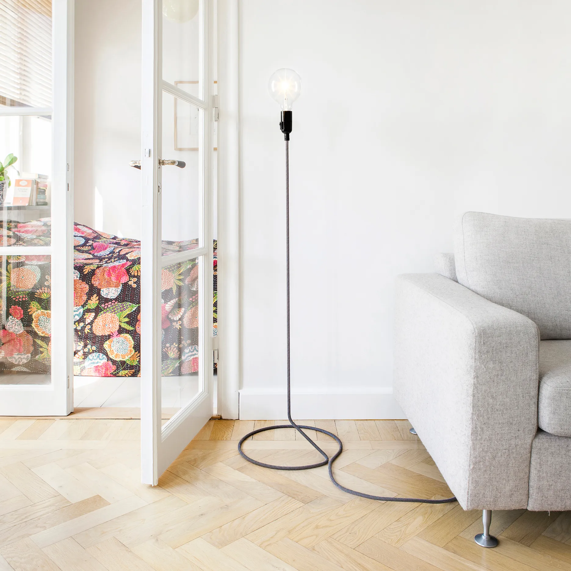 Cord lamp, black-white Design House Stockholm