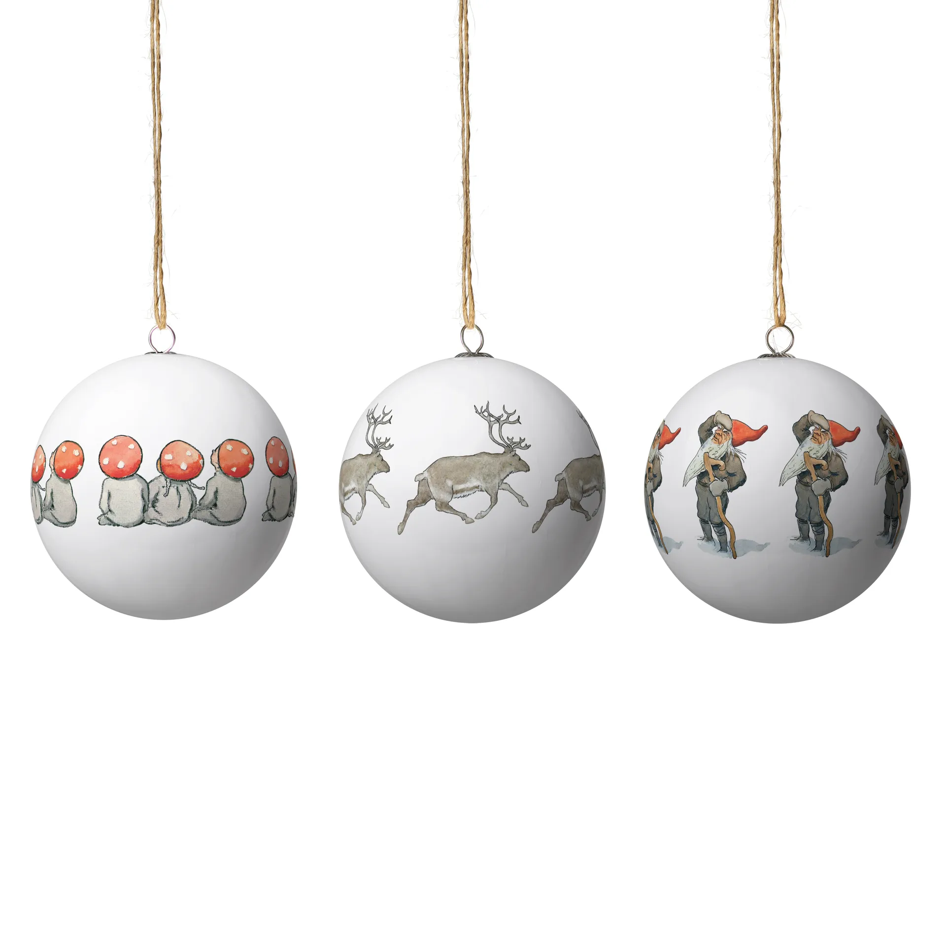 Elsa Beskow Christmas tree ornament 3-pack, Set nr 8 Design House Stockholm