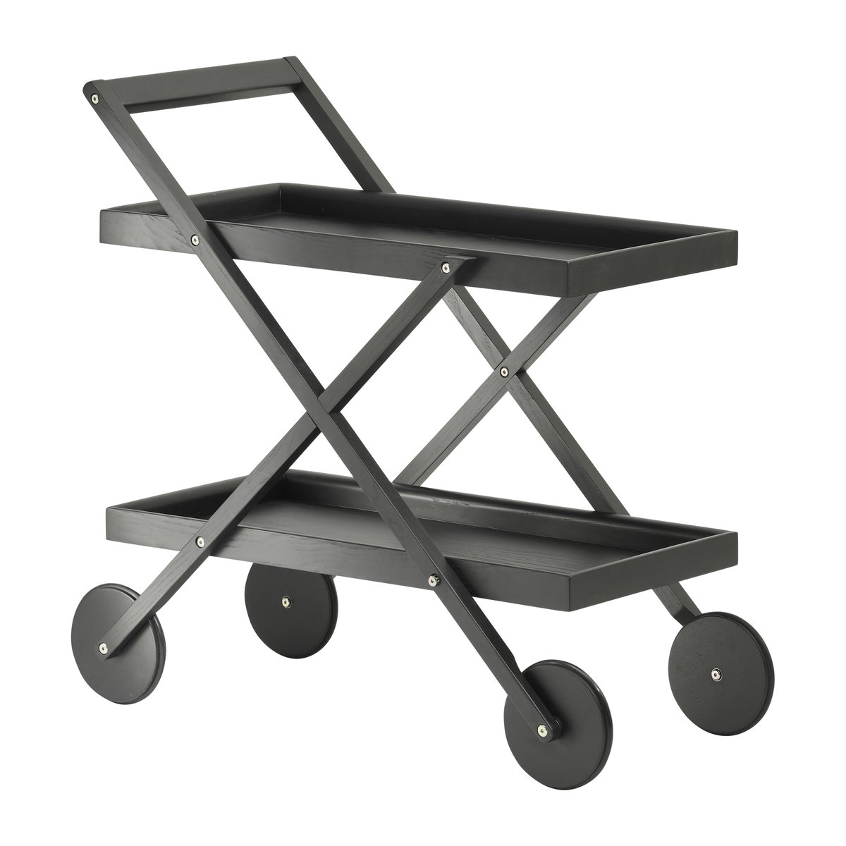 Design House Stockholm Exit serving trolley Black | Scandinavian Design | Serving trolleys | Black