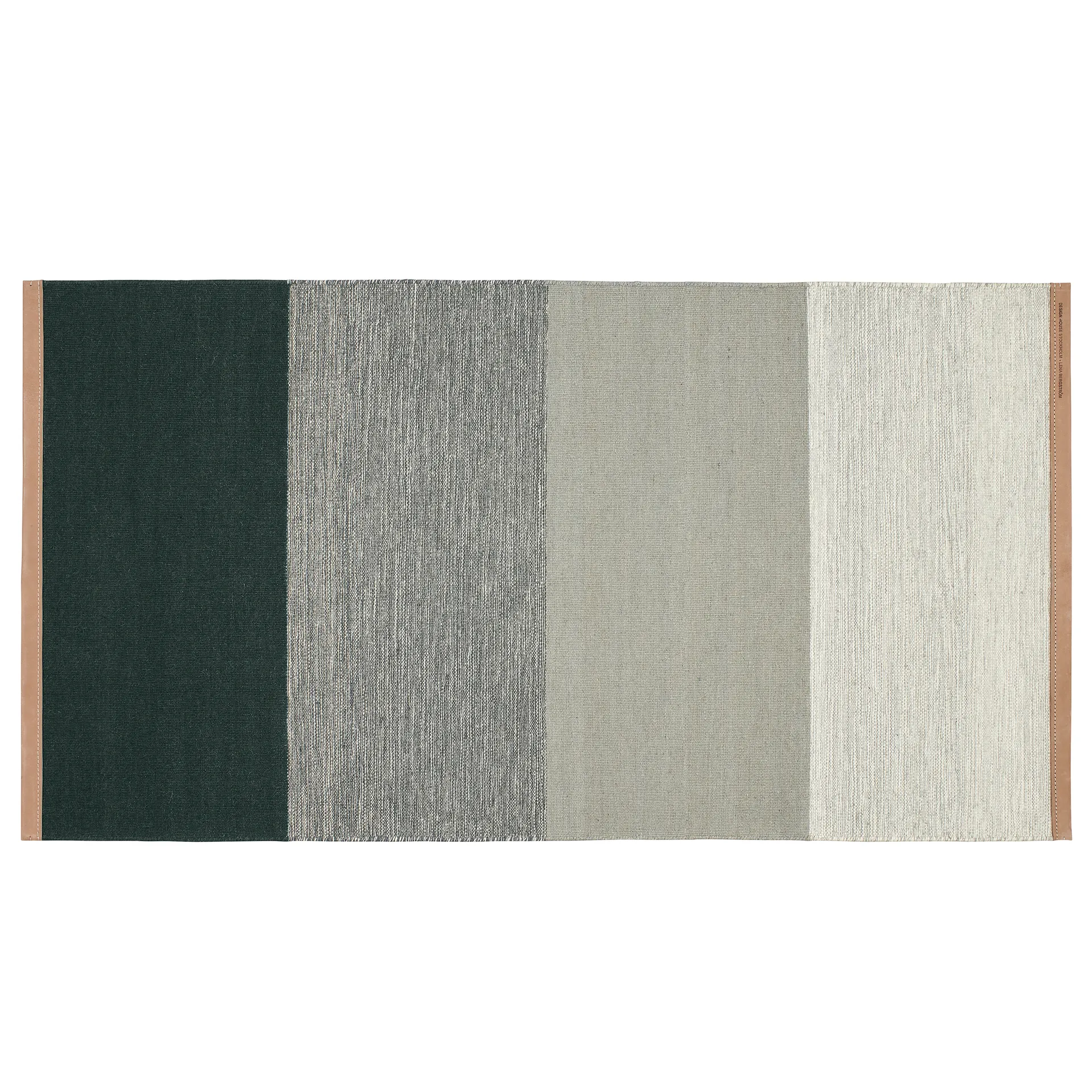 Fields rug 70x130 cm, Green-grey Design House Stockholm