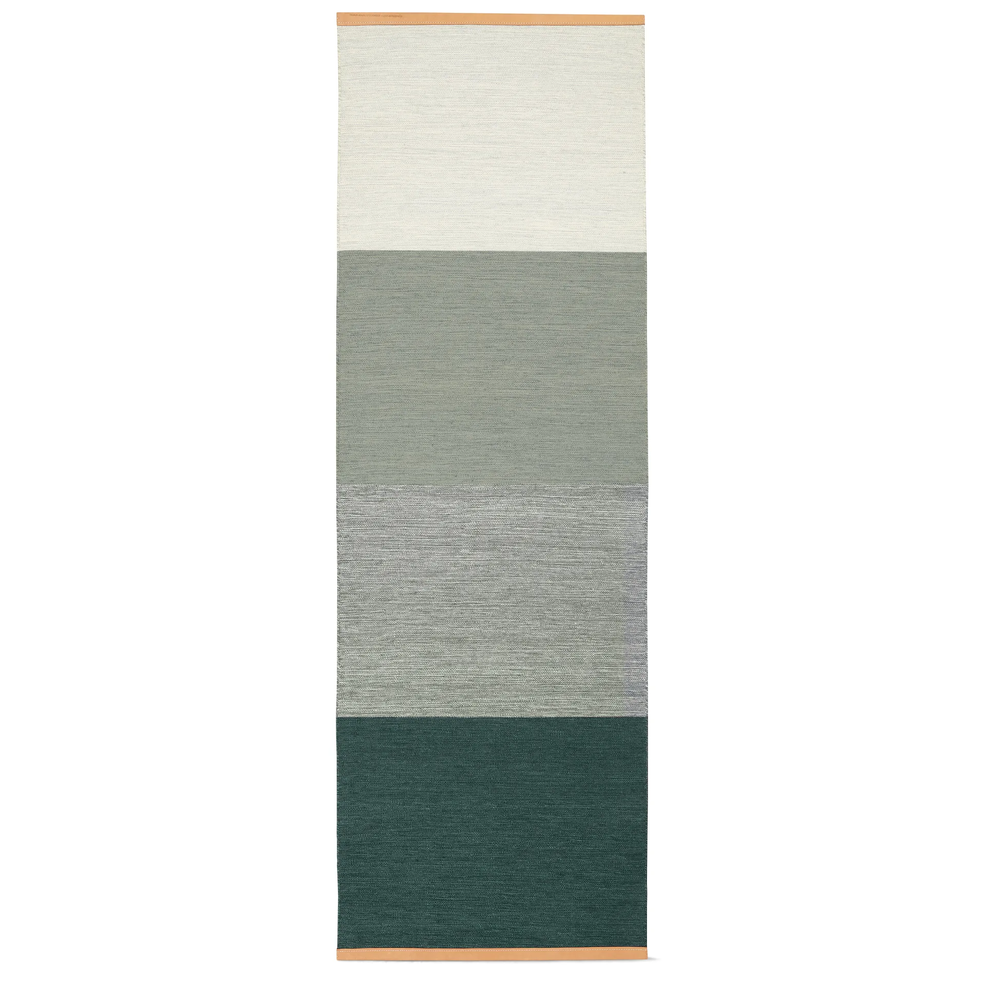 Fields rug 80x250 cm, Green-grey Design House Stockholm