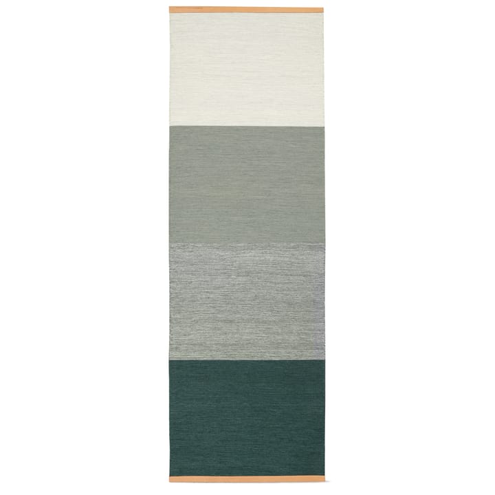 Fields rug 80x250 cm - Green-grey - Design House Stockholm