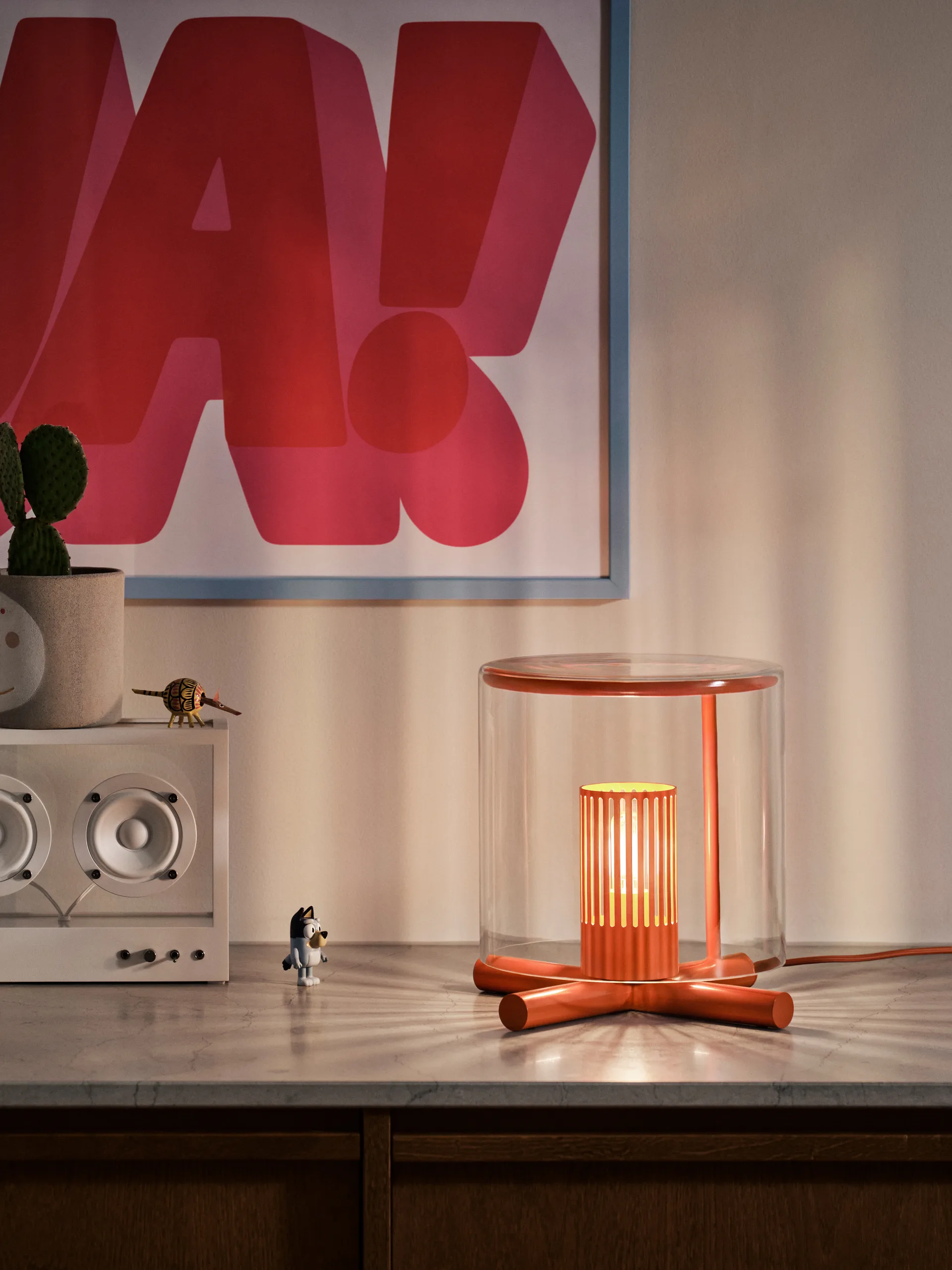 Fire Place table lamp, Red Design House Stockholm