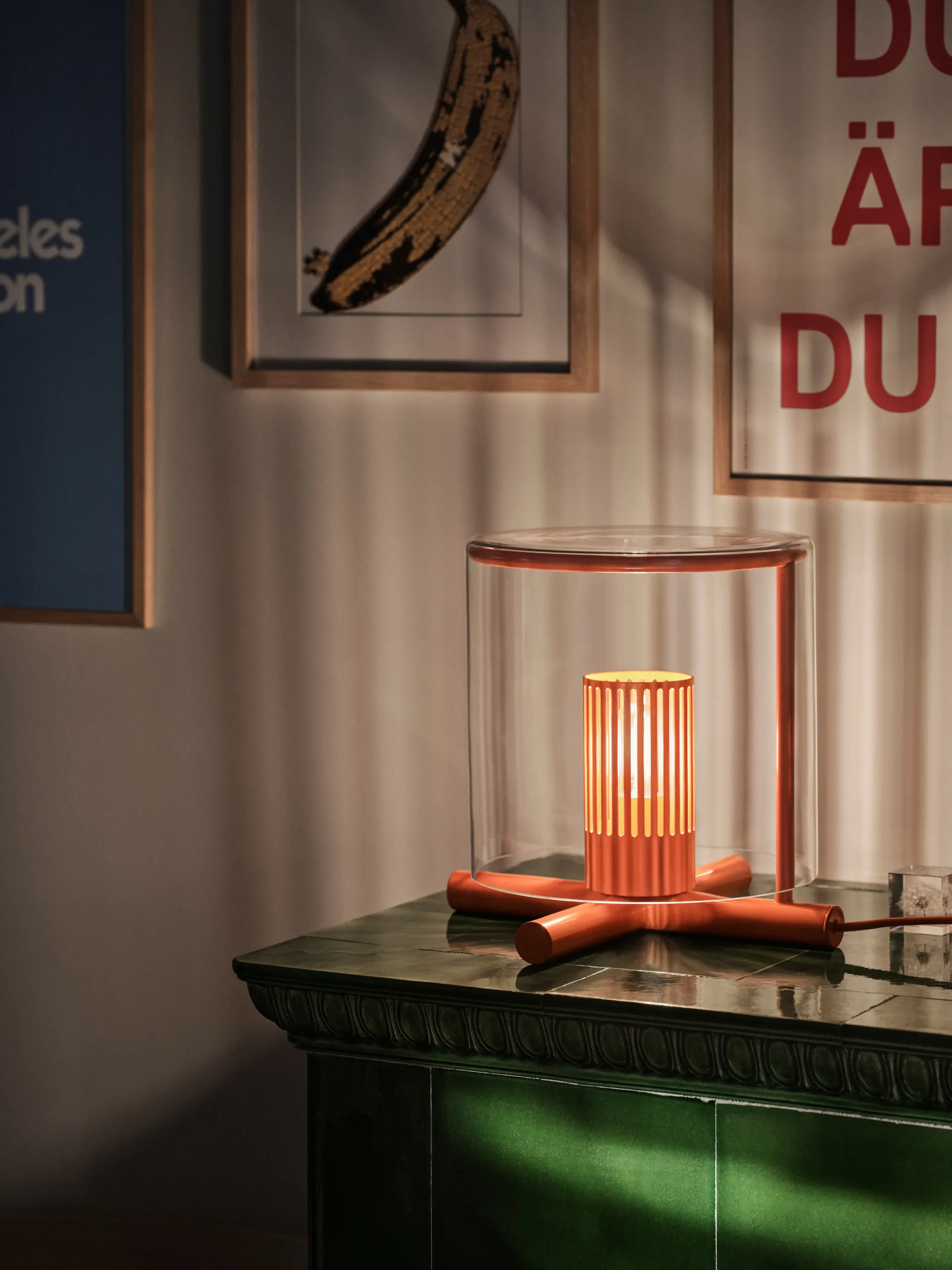 Fire Place table lamp, Red Design House Stockholm