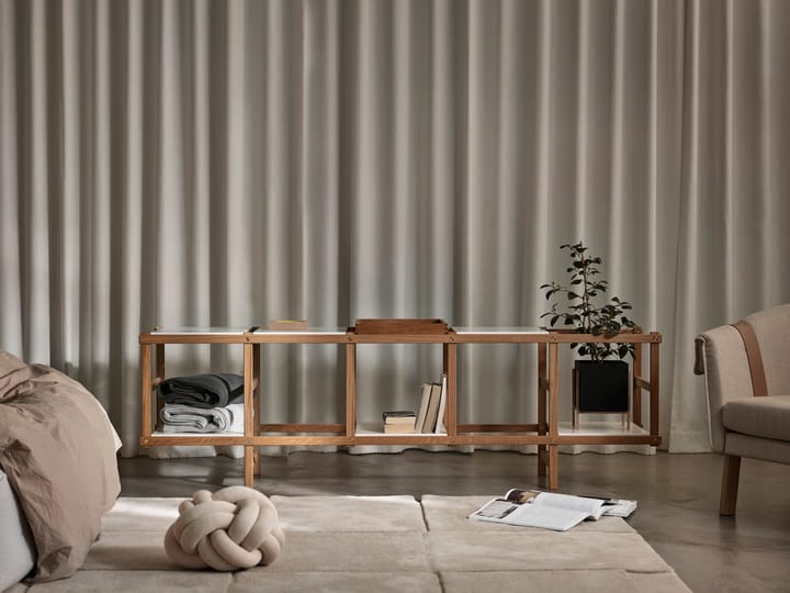 Frame shelf low - Oak-white - Design House Stockholm