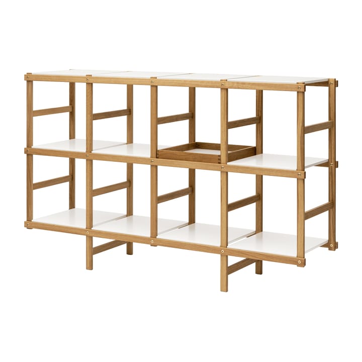 Frame shelf M 154 cm - oak-white - Design House Stockholm