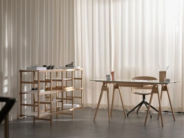 Frame shelf M 154 cm - oak-white - Design House Stockholm