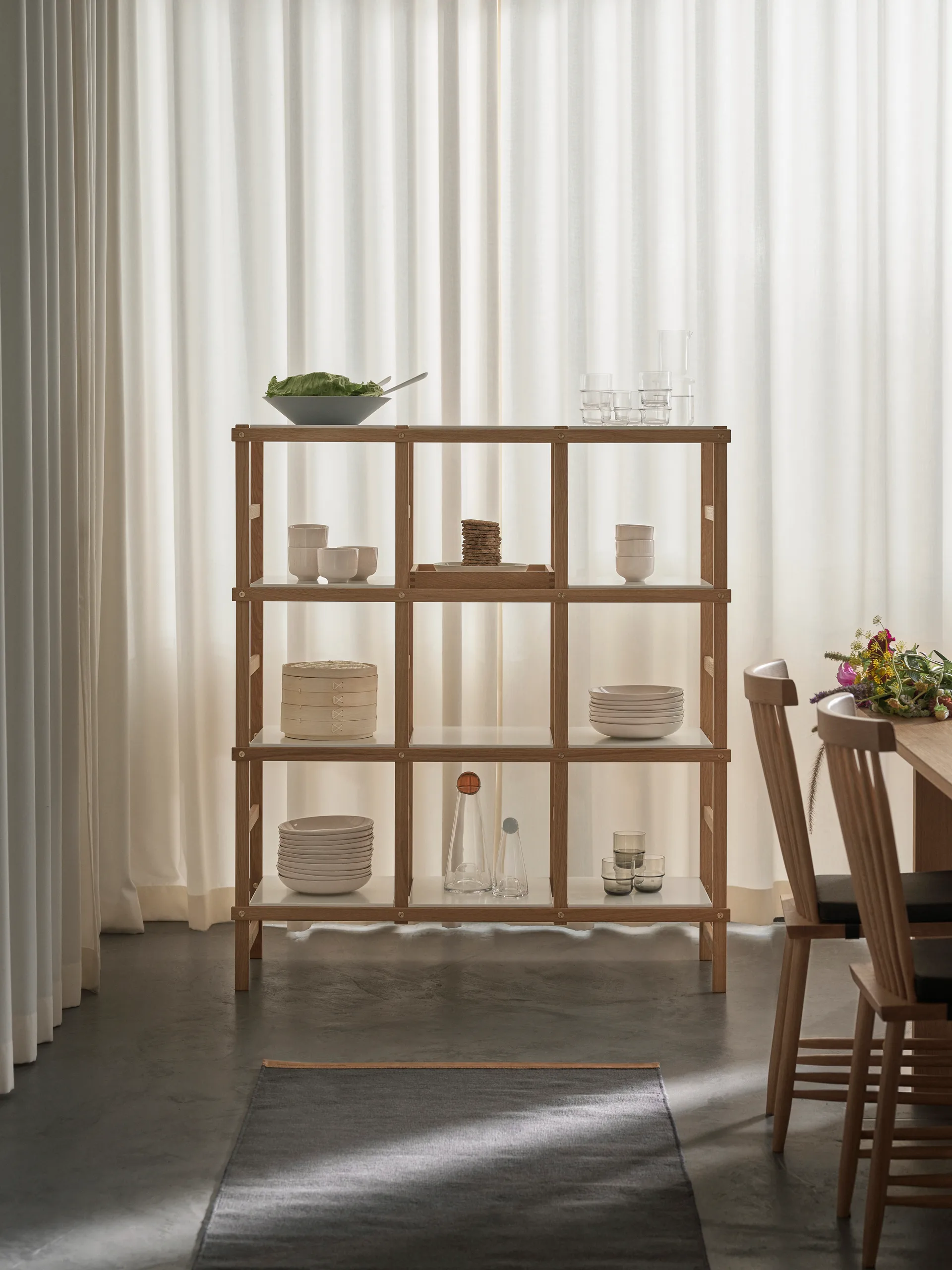 Frame shelfhigh, oak-white Design House Stockholm