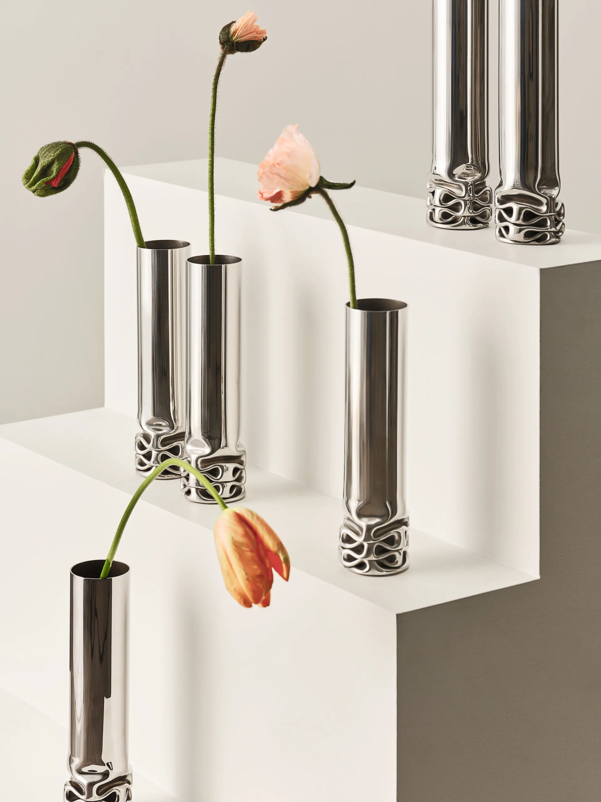 Hydraulic vase 25 cm, Stainless steel, 25 cm Design House Stockholm