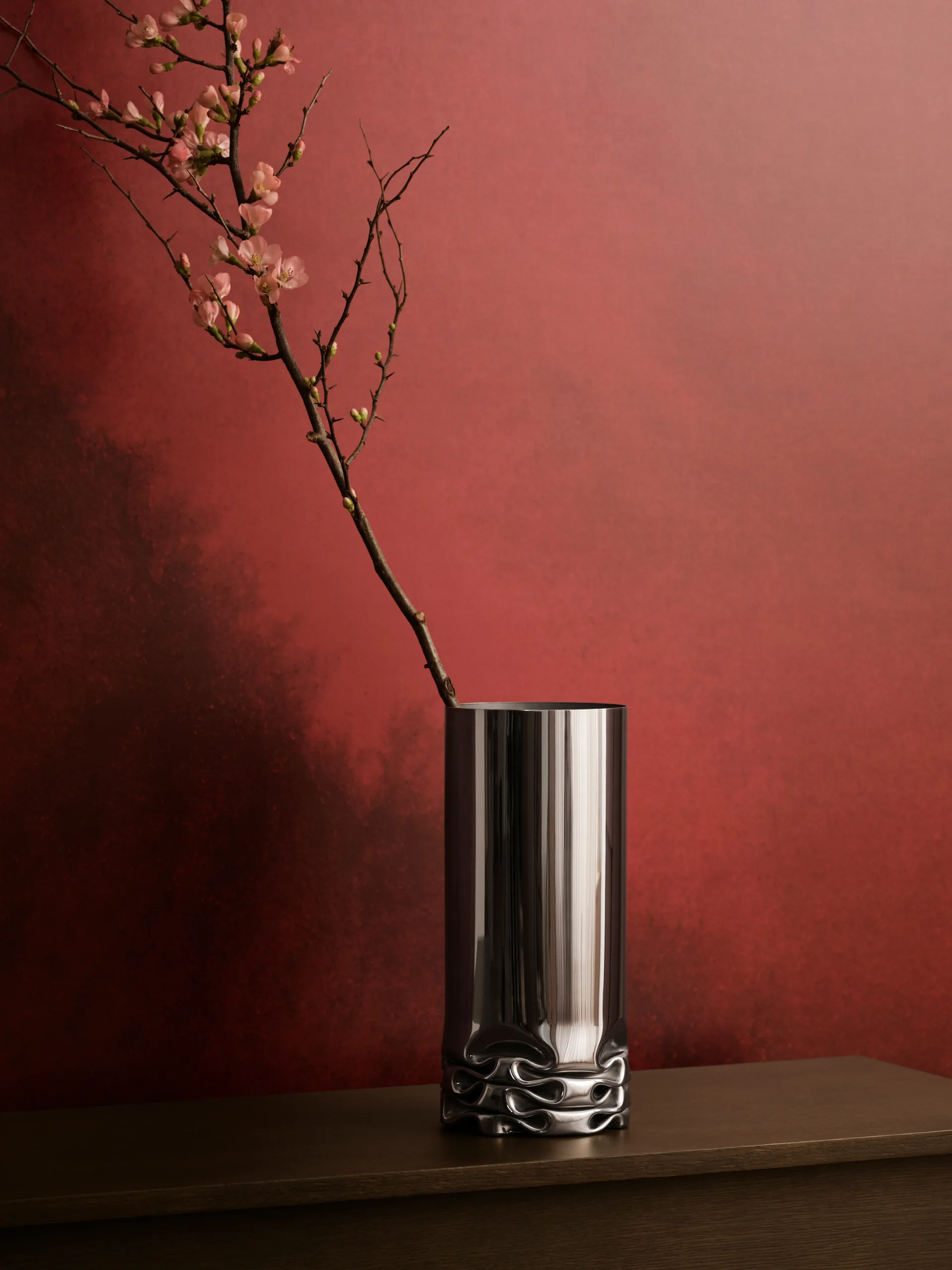 Hydraulic vase 25 cm, Stainless steel, 33 cm Design House Stockholm