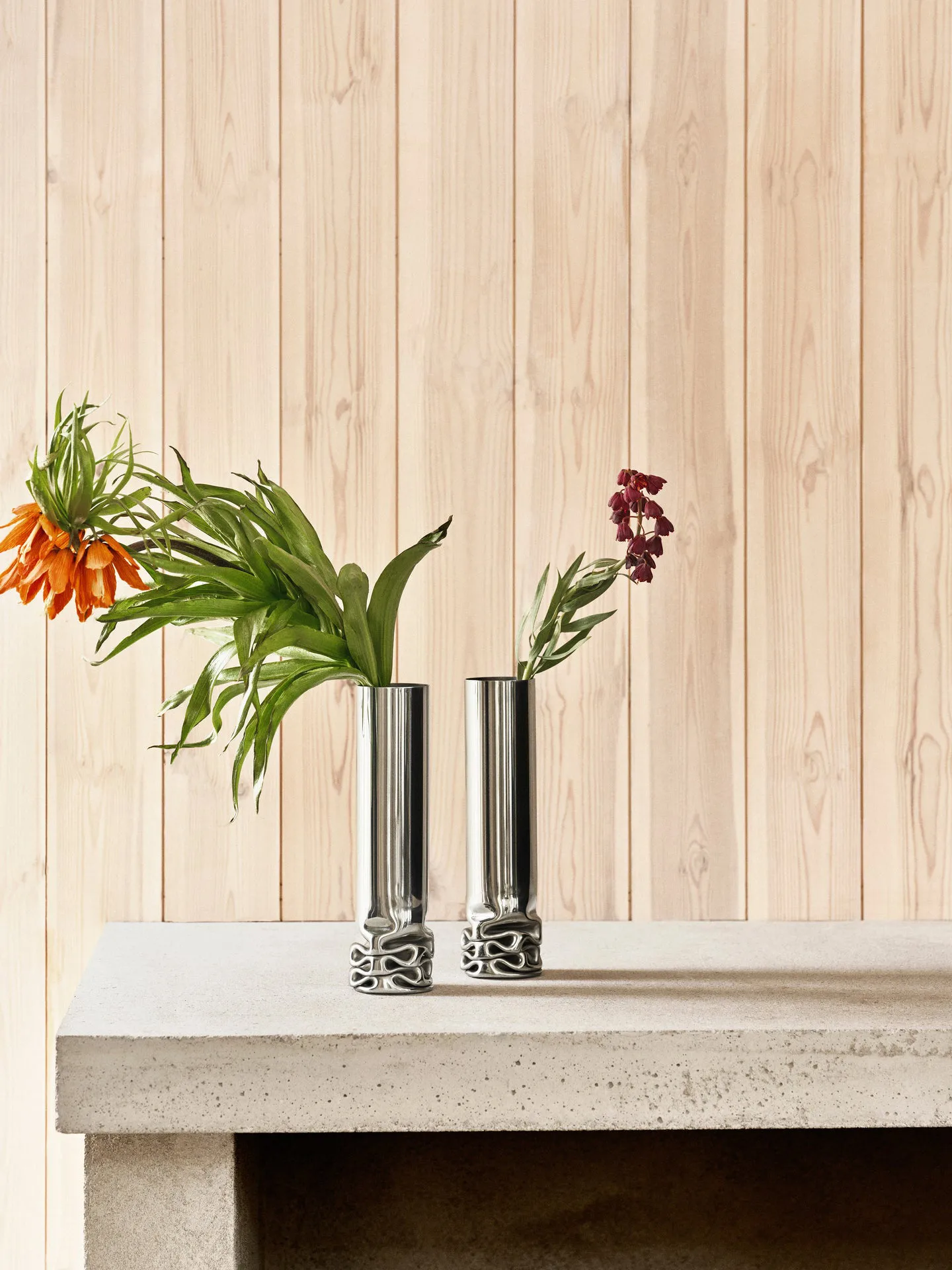 Hydraulic vase 25 cm, Stainless steel Design House Stockholm