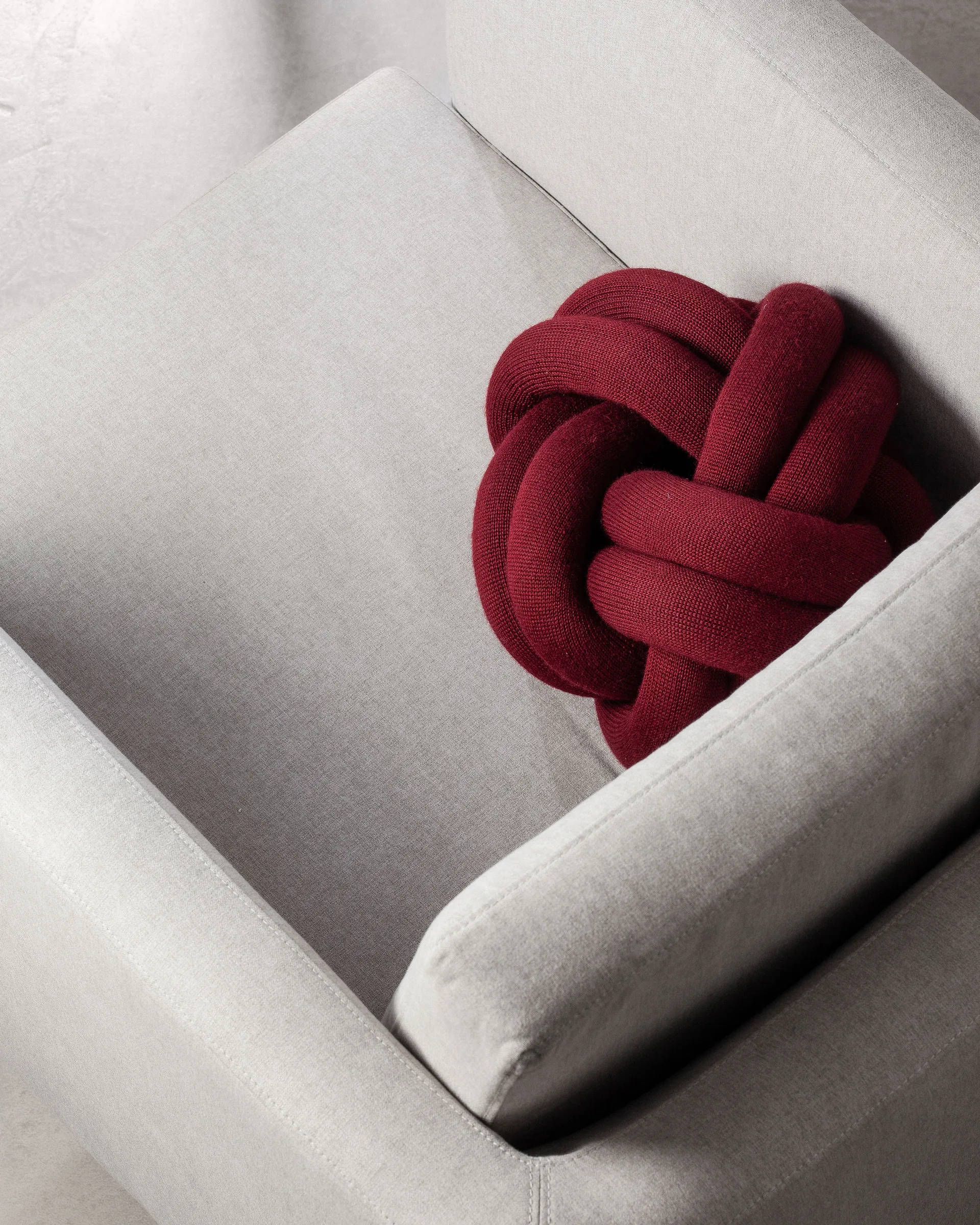 Knot cushion, Bordeaux Design House Stockholm