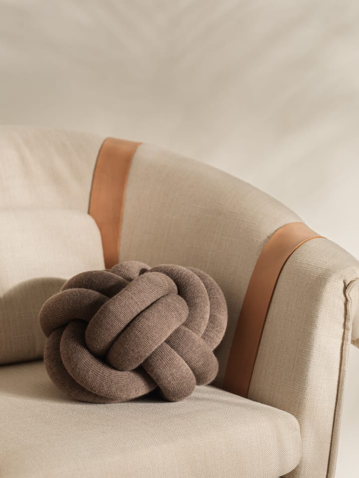 Knot cushion, Brown Design House Stockholm