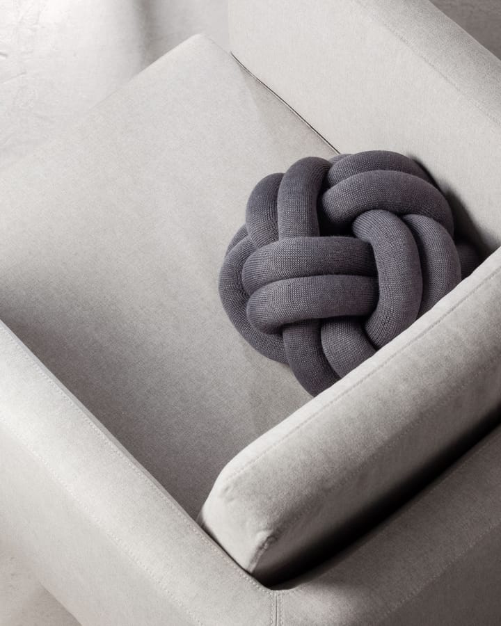 Knot cushion - grey - Design House Stockholm
