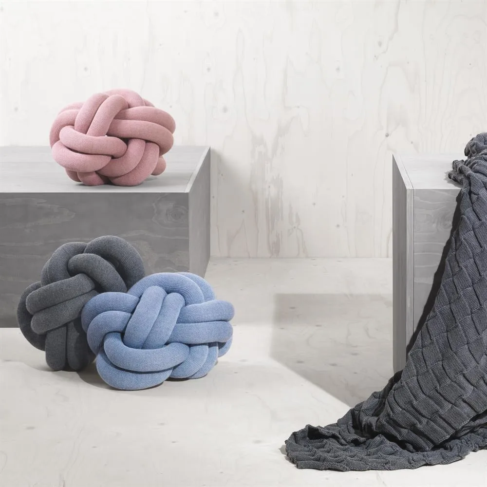 Knot cushion, grey Design House Stockholm