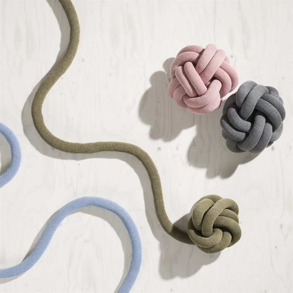 Knot cushion, grey Design House Stockholm