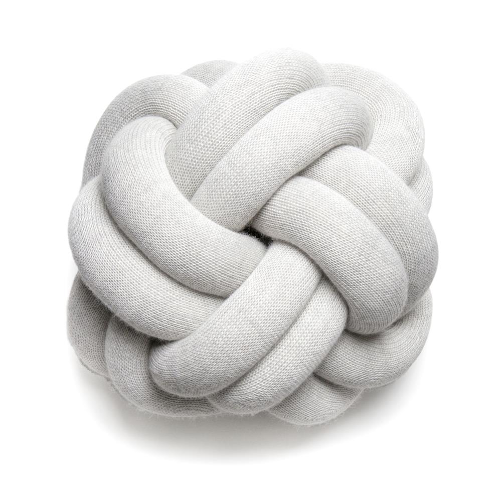Design House Stockholm Knot cushion light grey | Scandinavian Design | Cushions | Grey