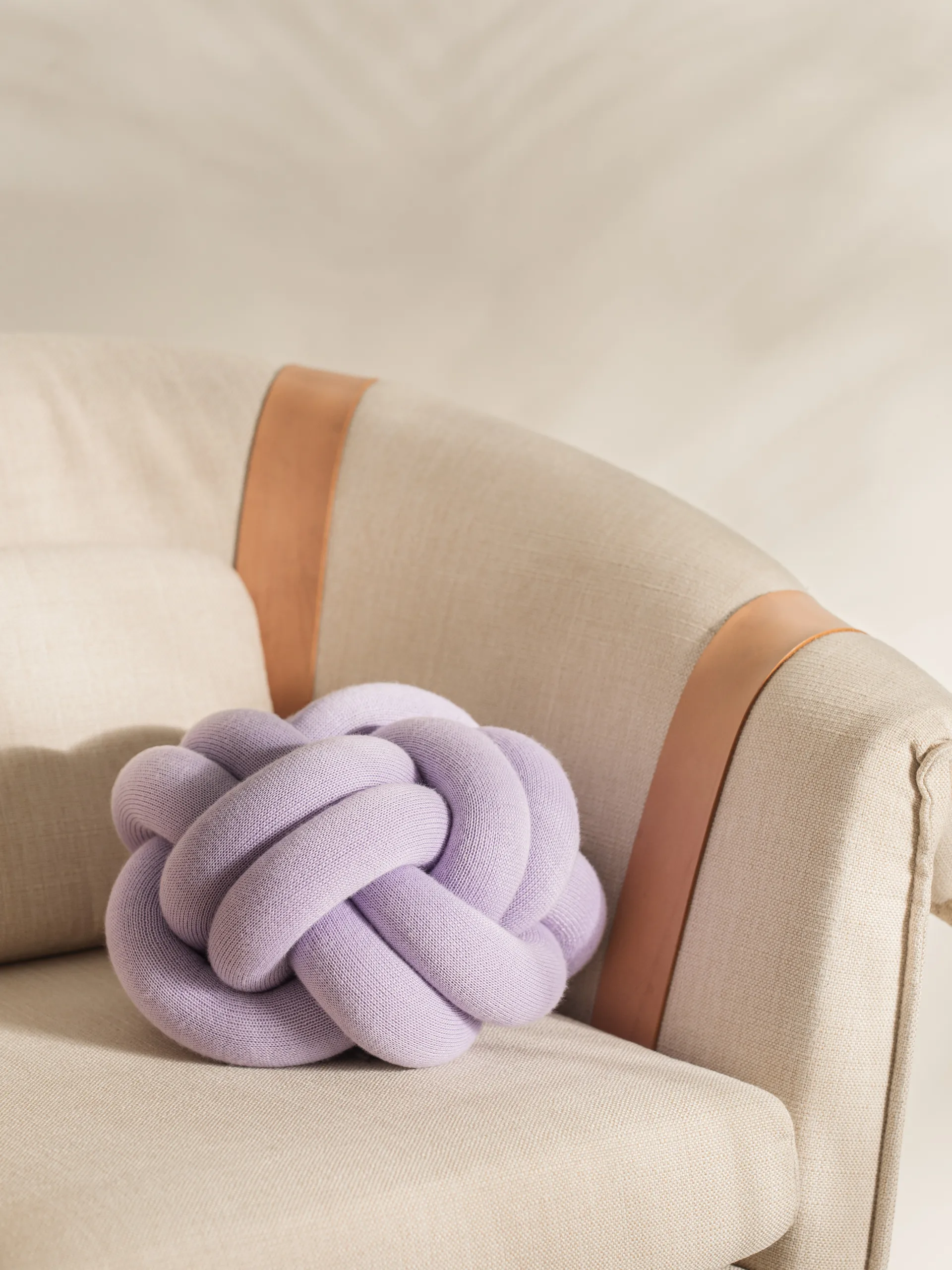 Knot cushion, Lilac Design House Stockholm