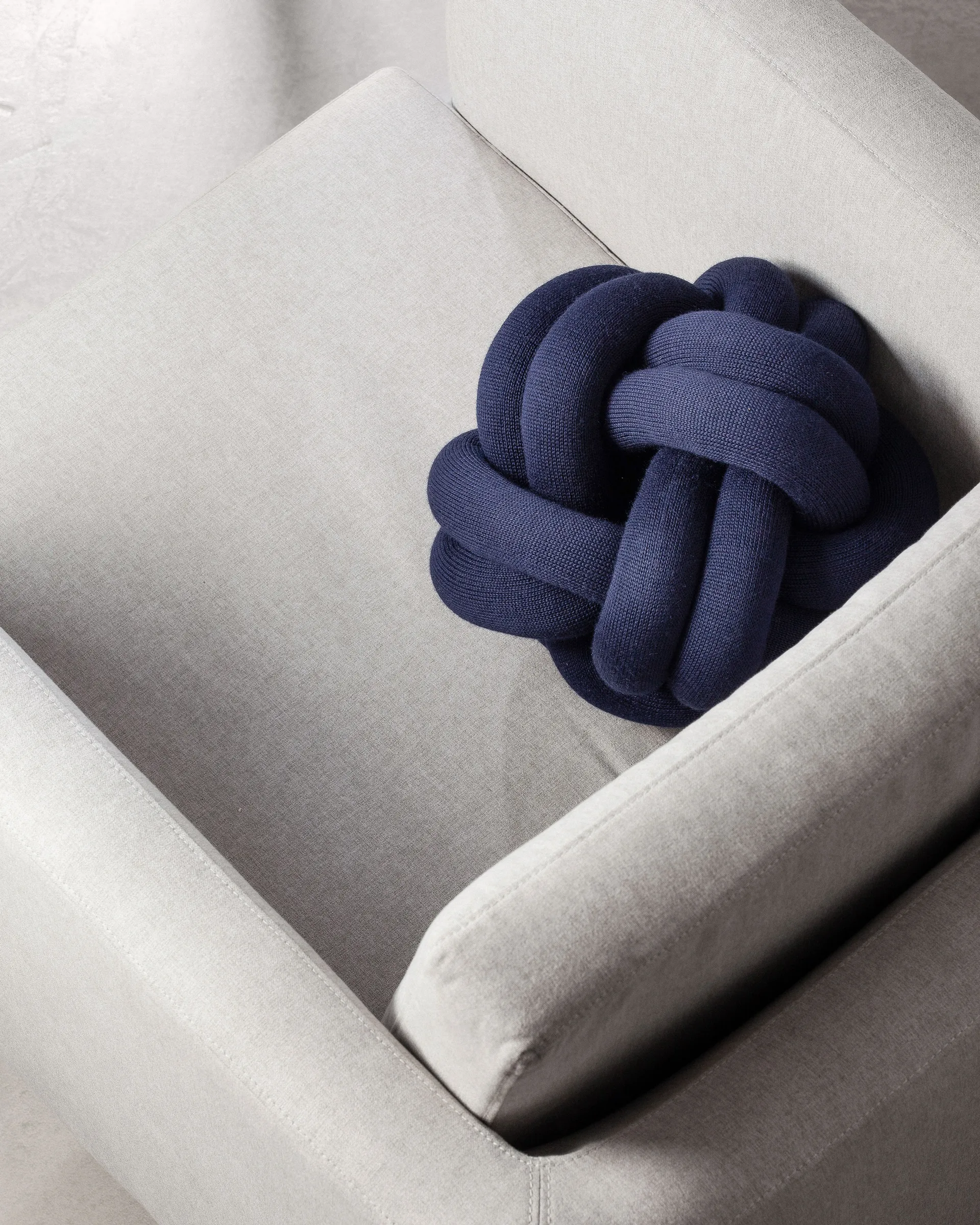 Knot cushion, marine blue Design House Stockholm