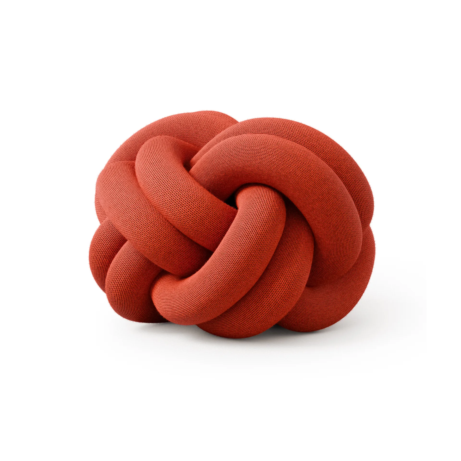 Knot cushion, Orange red Design House Stockholm