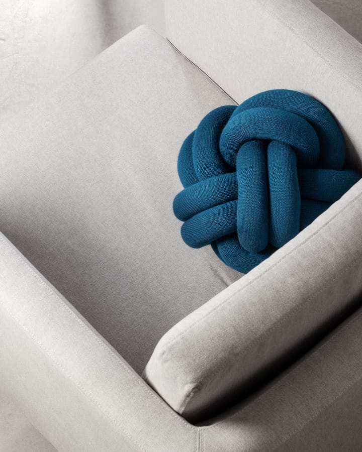 Knot cushion - petrol - Design House Stockholm