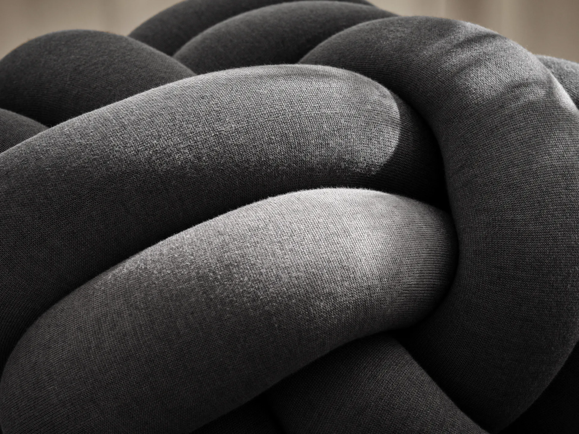 Knot cushion XL, Grey Design House Stockholm