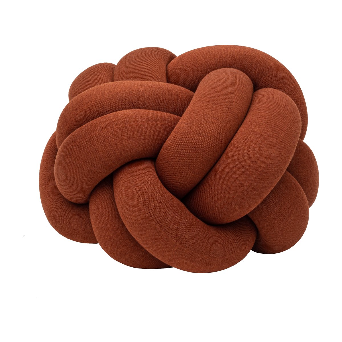 Design House Stockholm Knot cushion XL Ochre | Scandinavian Design | Sitting poufs | Red