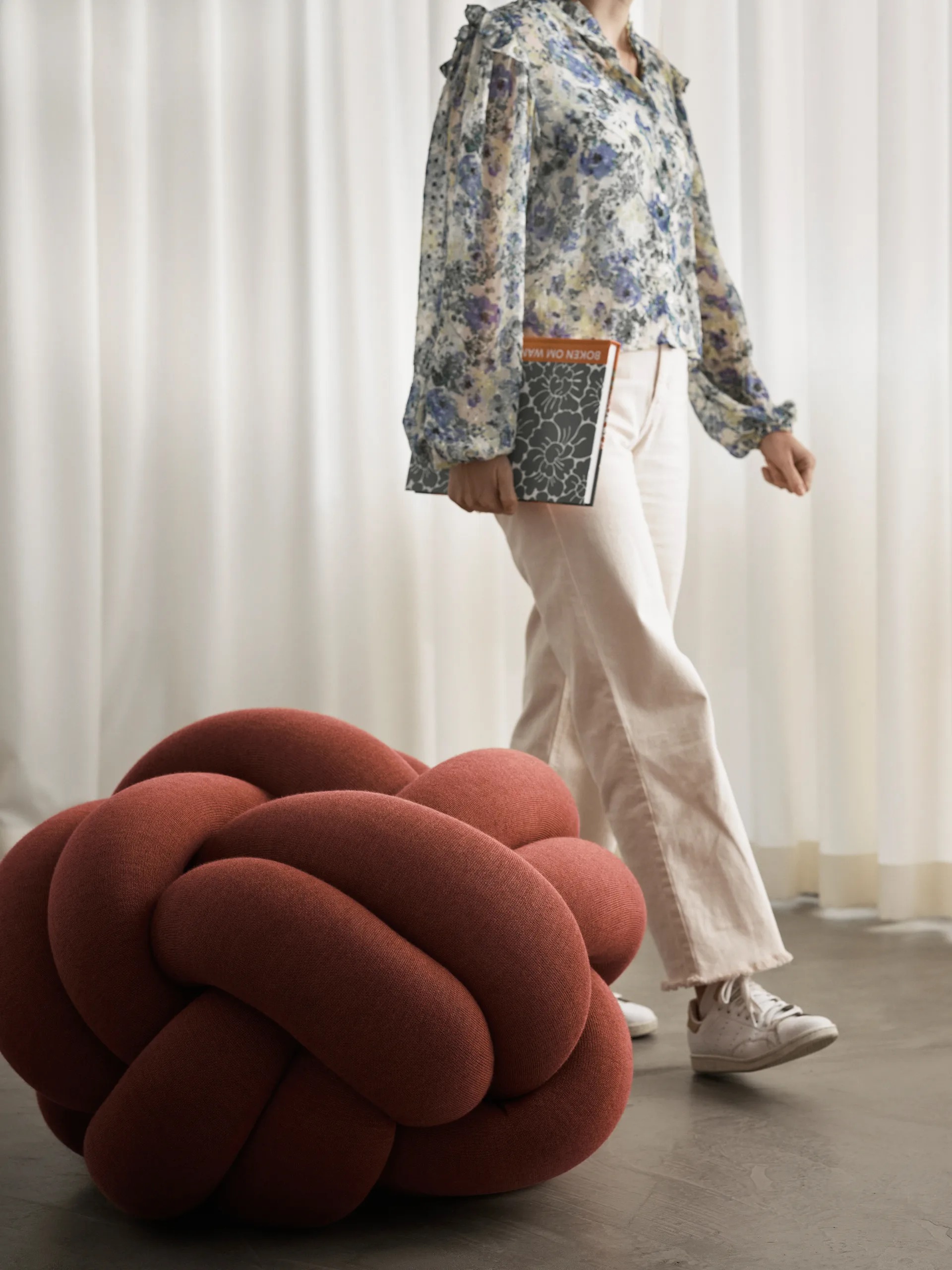 Knot cushion XL, Ochre Design House Stockholm