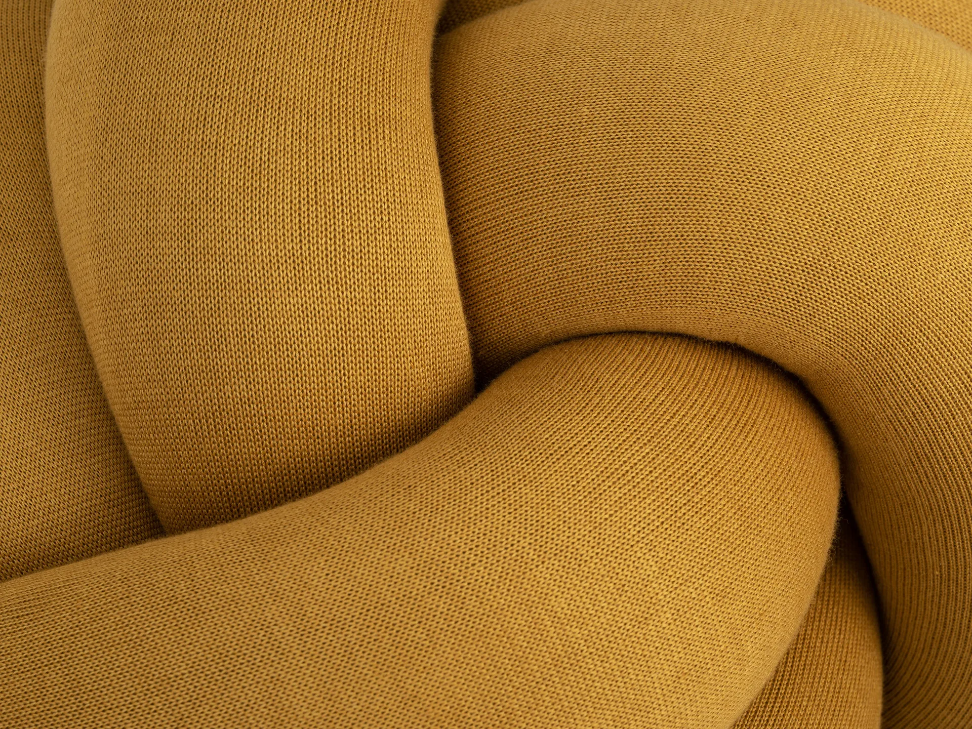 Knot cushion XL, Yellow Design House Stockholm