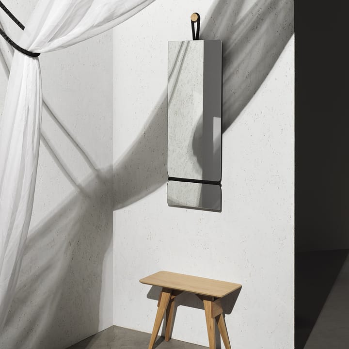 Lasso mirror - clear-black - Design House Stockholm