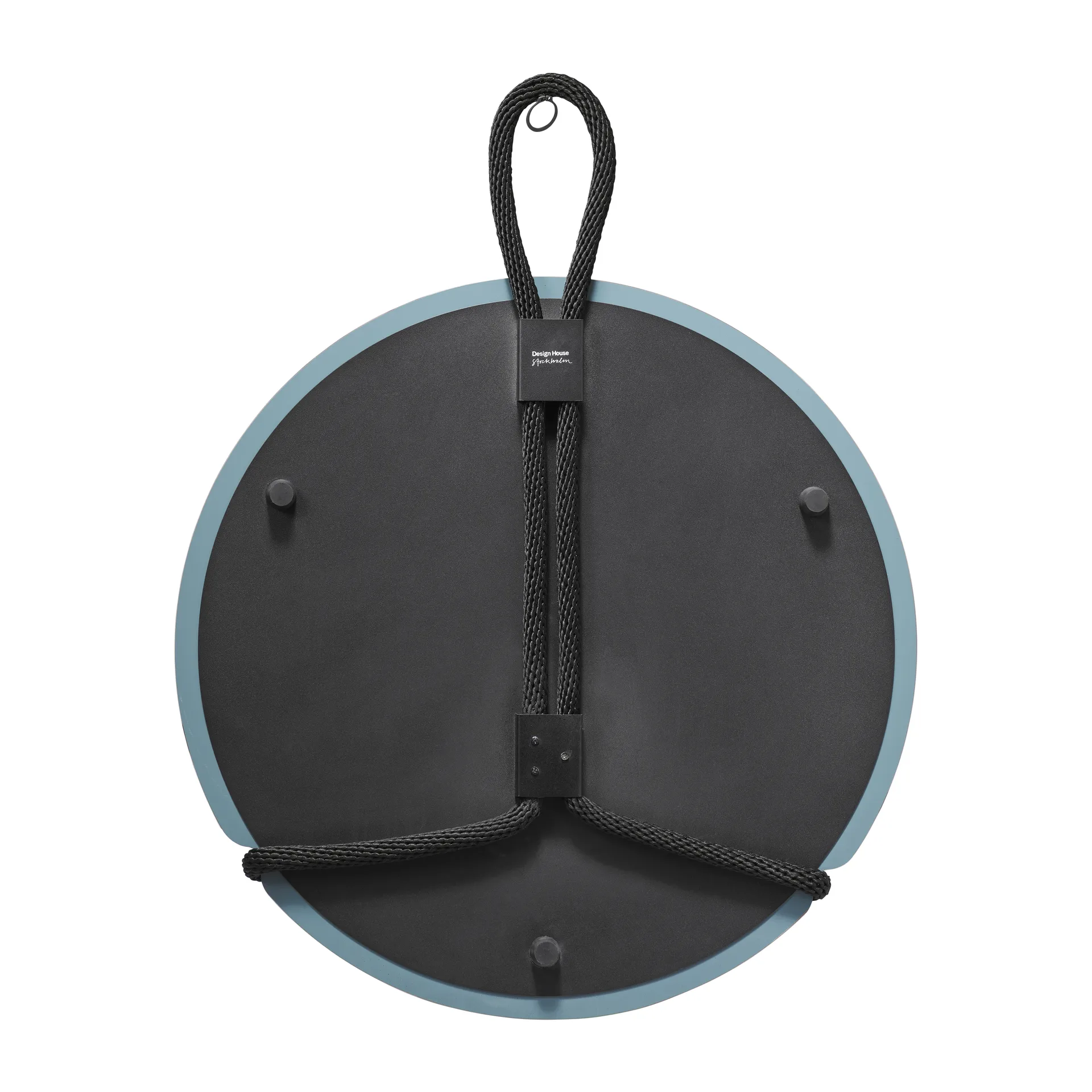 Lasso mirror round, clear-black Design House Stockholm