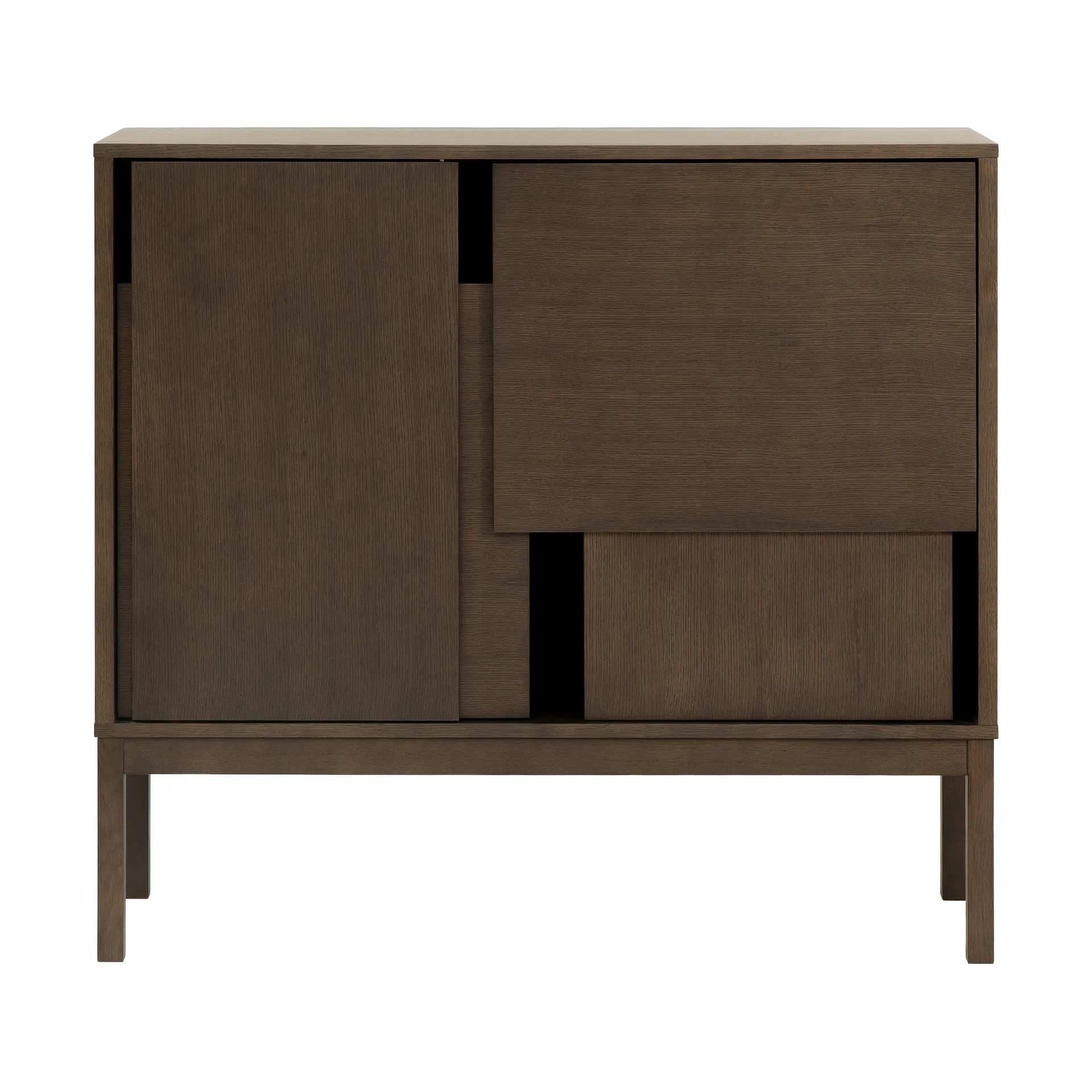Layer sideboard, Dark oak, 120x110, with legs Design House Stockholm