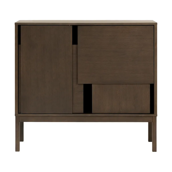 Layer sideboard - Dark oak, 120x110, with legs - Design House Stockholm