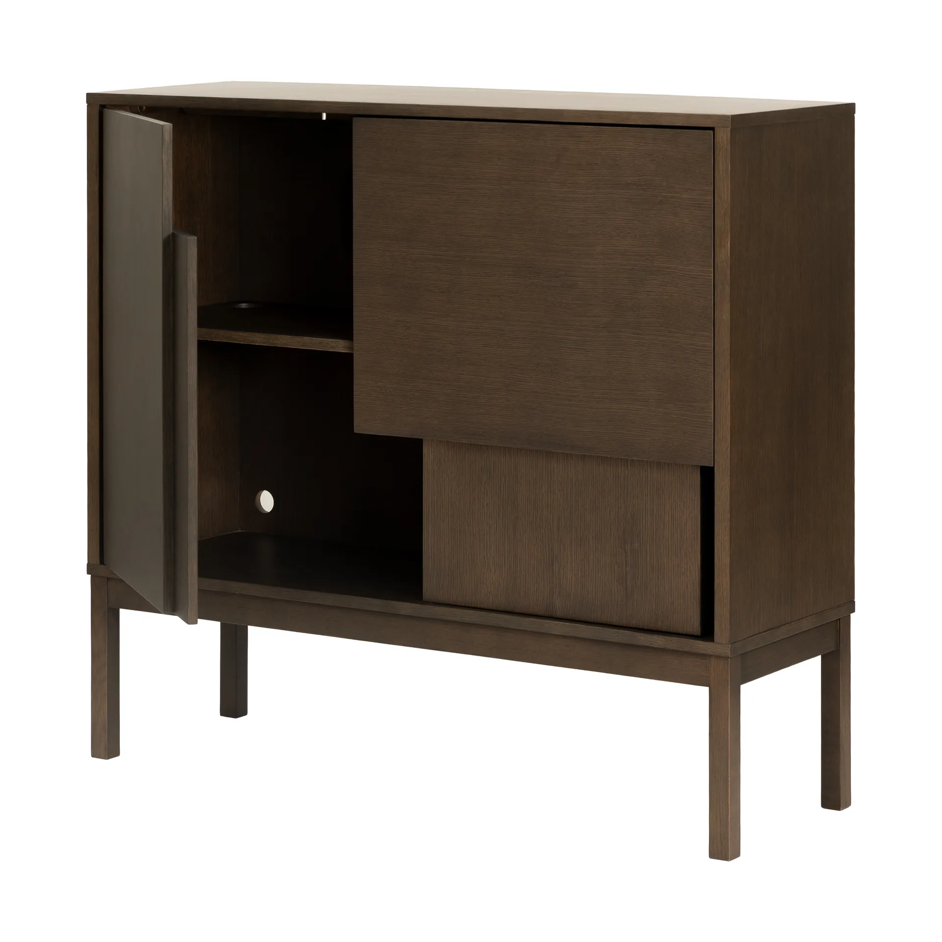 Layer sideboard, Dark oak, 120x110, with legs Design House Stockholm