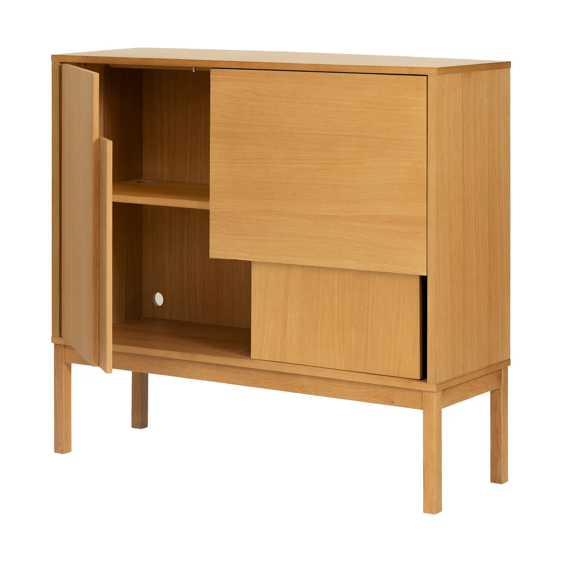 Layer sideboard, Oak, 120x110, with legs Design House Stockholm