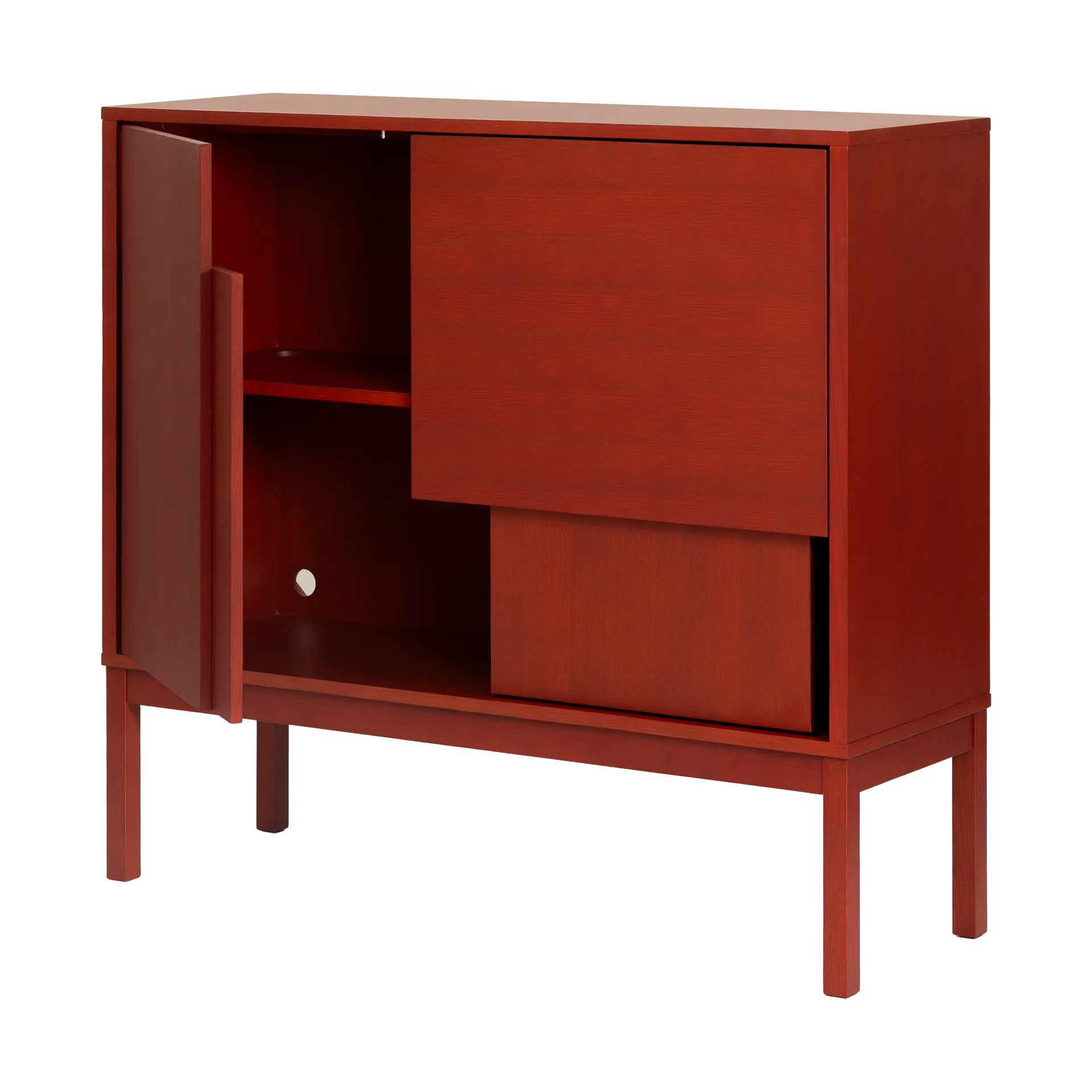 Layer sideboard, Red, 120x110, with legs Design House Stockholm