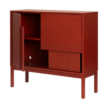 Layer sideboard - Red, 120x110, with legs - Design House Stockholm