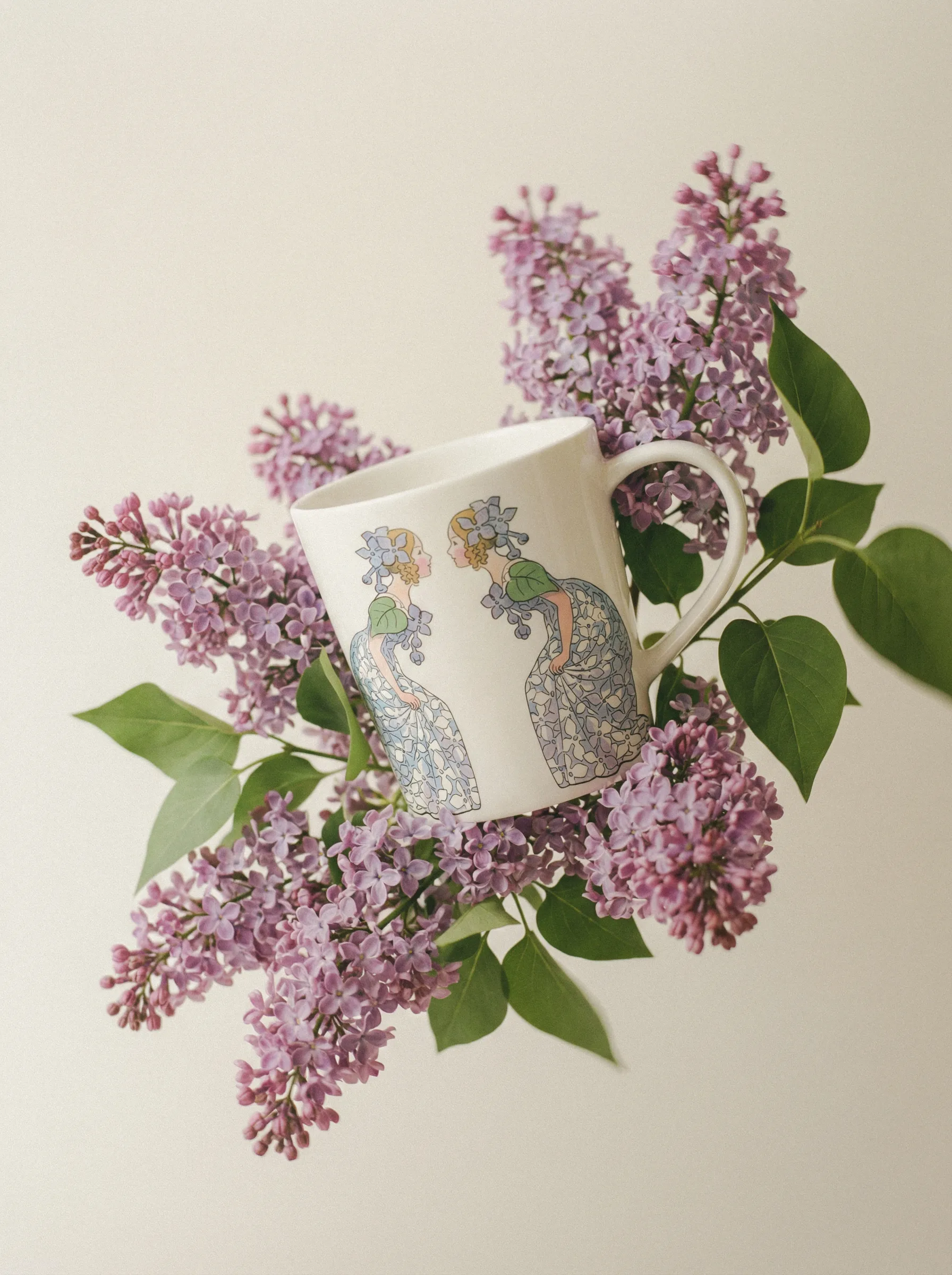 Lilac mug, 40 cl, with handle Design House Stockholm