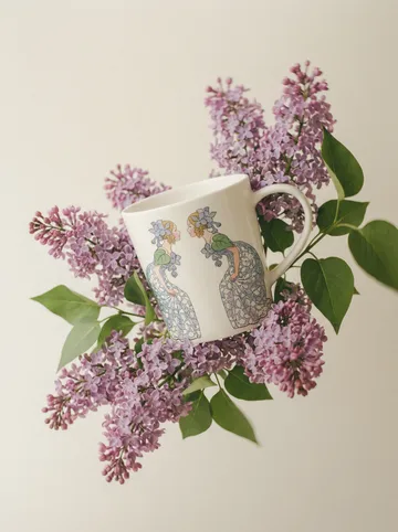 Lilac mug - 40 cl, with handle - Design House Stockholm