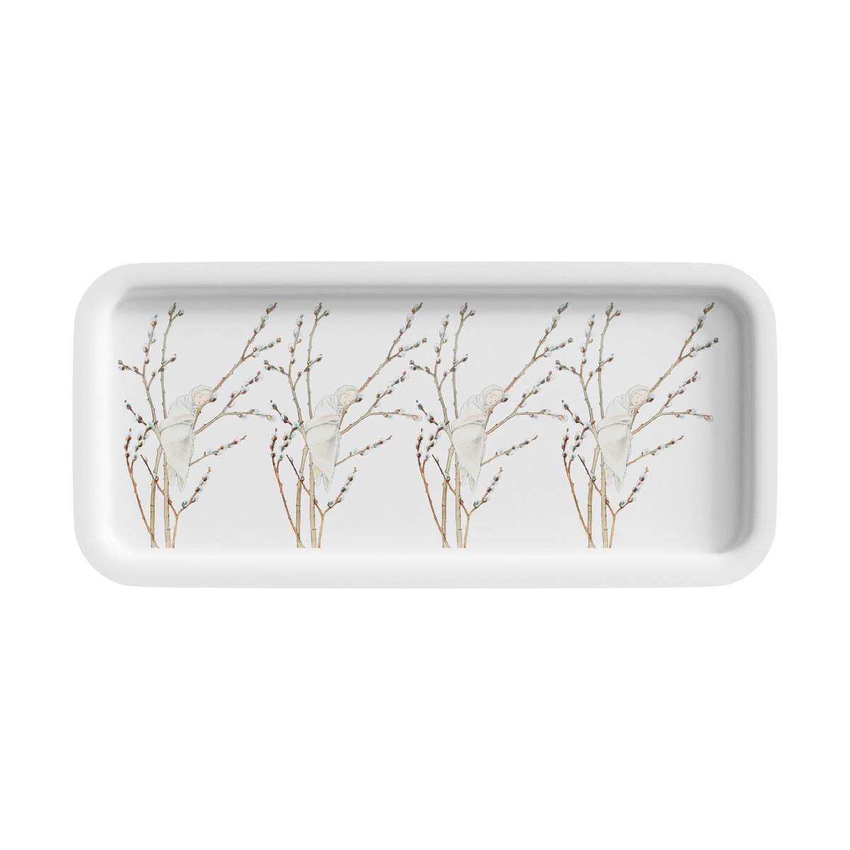 Design House Stockholm Little Willow tray 28x13 cm White