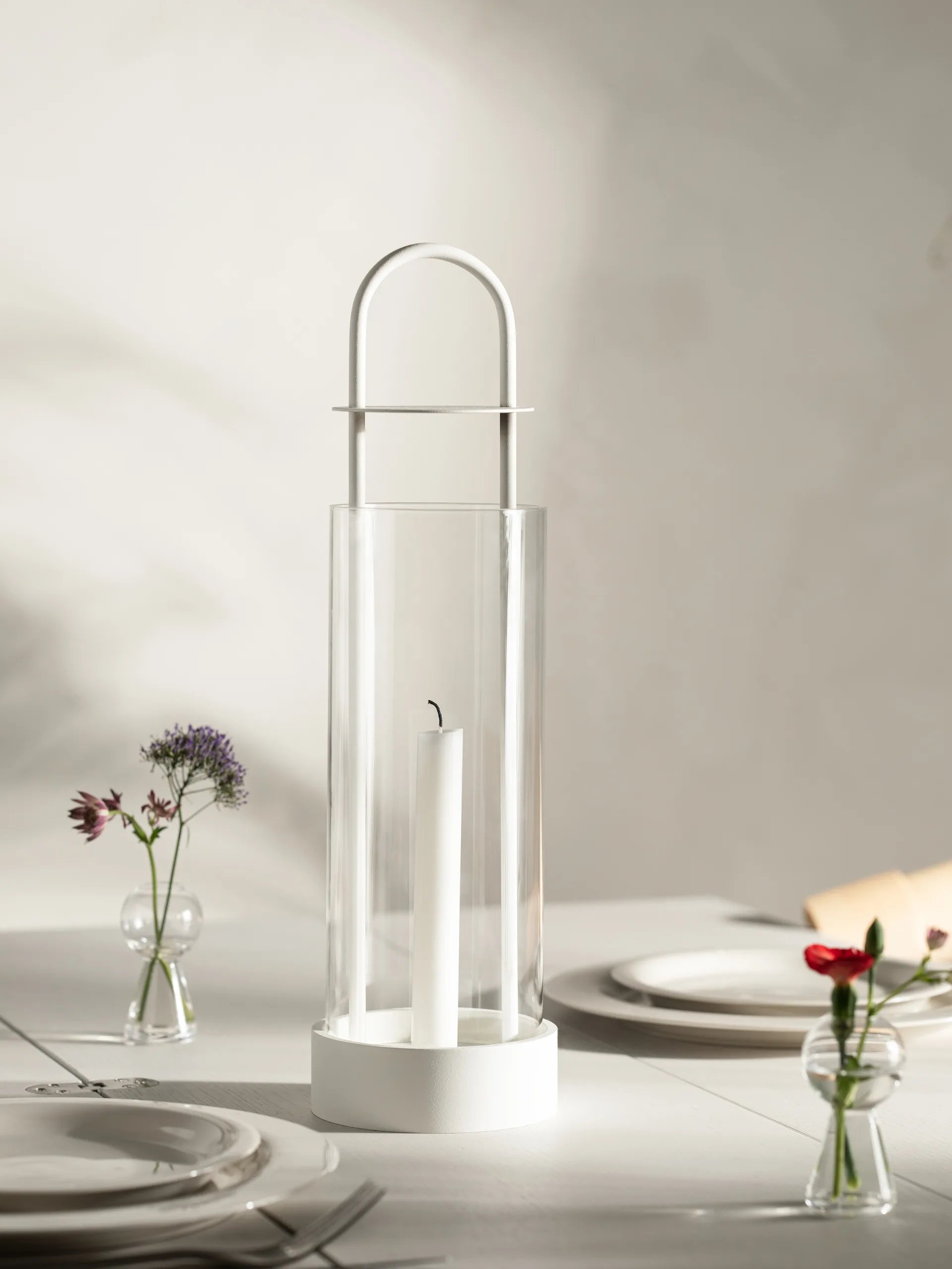 Lotus hurricane lantern, white Design House Stockholm