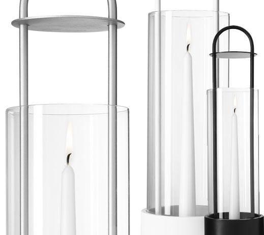 Lotus hurricane lantern - white - Design House Stockholm